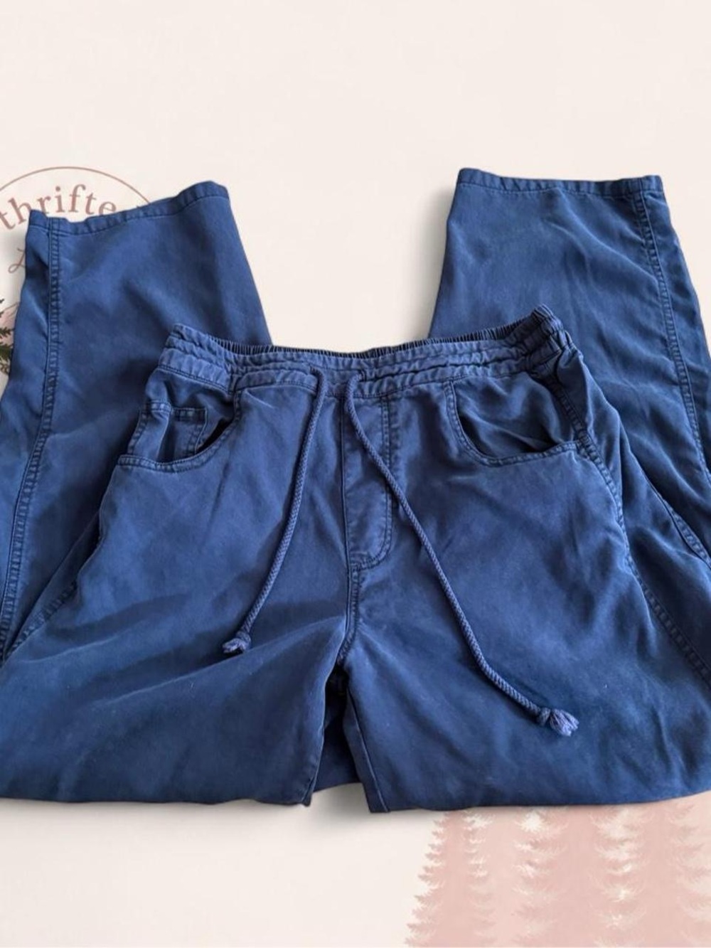 YFB (Young Fabulous & Broke) Women’s Navy Drawstring Pants Size Small